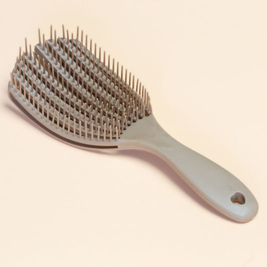 Perie flexibilă pentru descurcarea părului, comodă pentru scalp - Maro