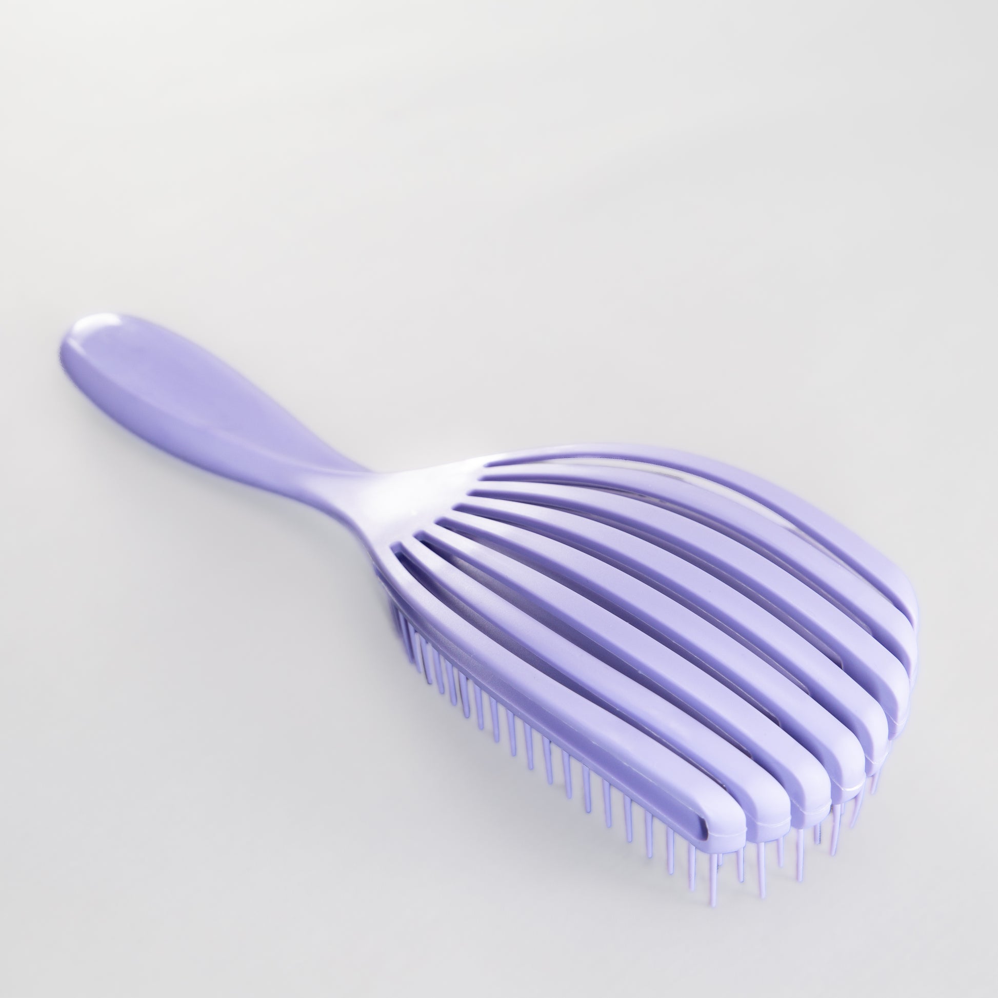 Perie flexibilă pentru descurcarea părului, mare - Mov
