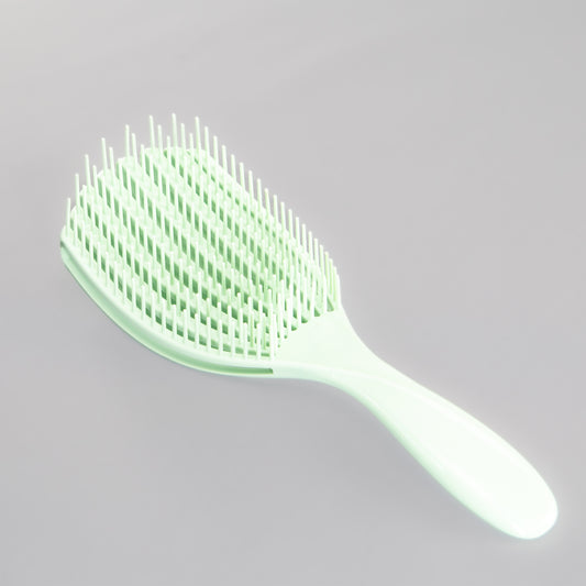Perie flexibilă pentru descurcarea părului, mare - Verde