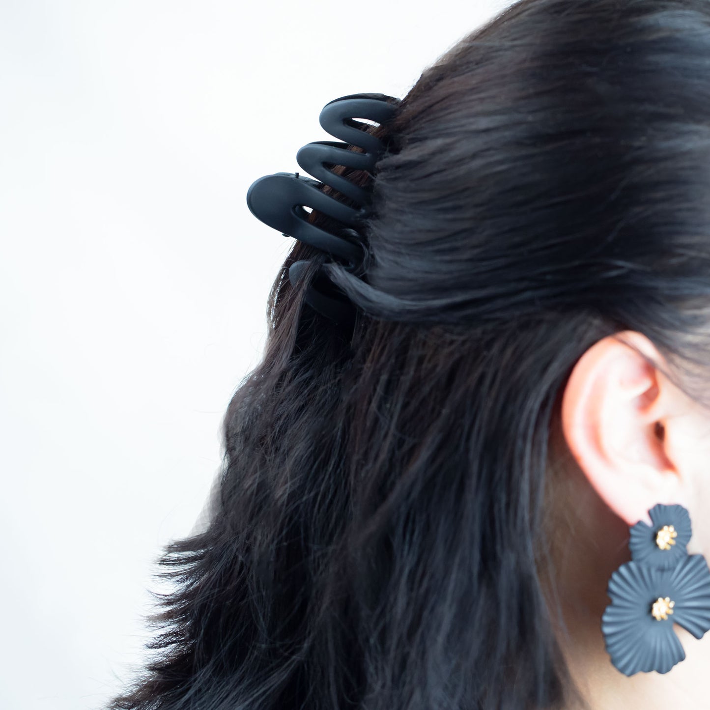 Set 2 clame păr progressive lines cu textură de silicon - City Mix