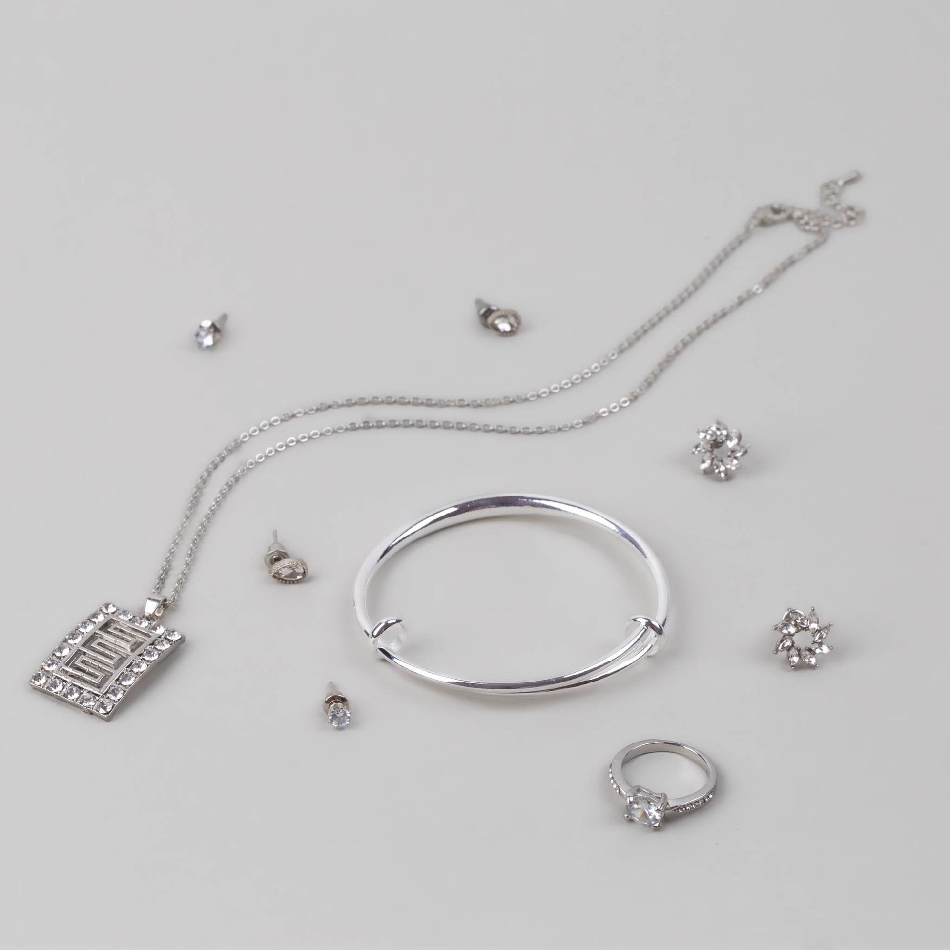 Set cadou cercei, brățară, colier, inel - Modern Charm
