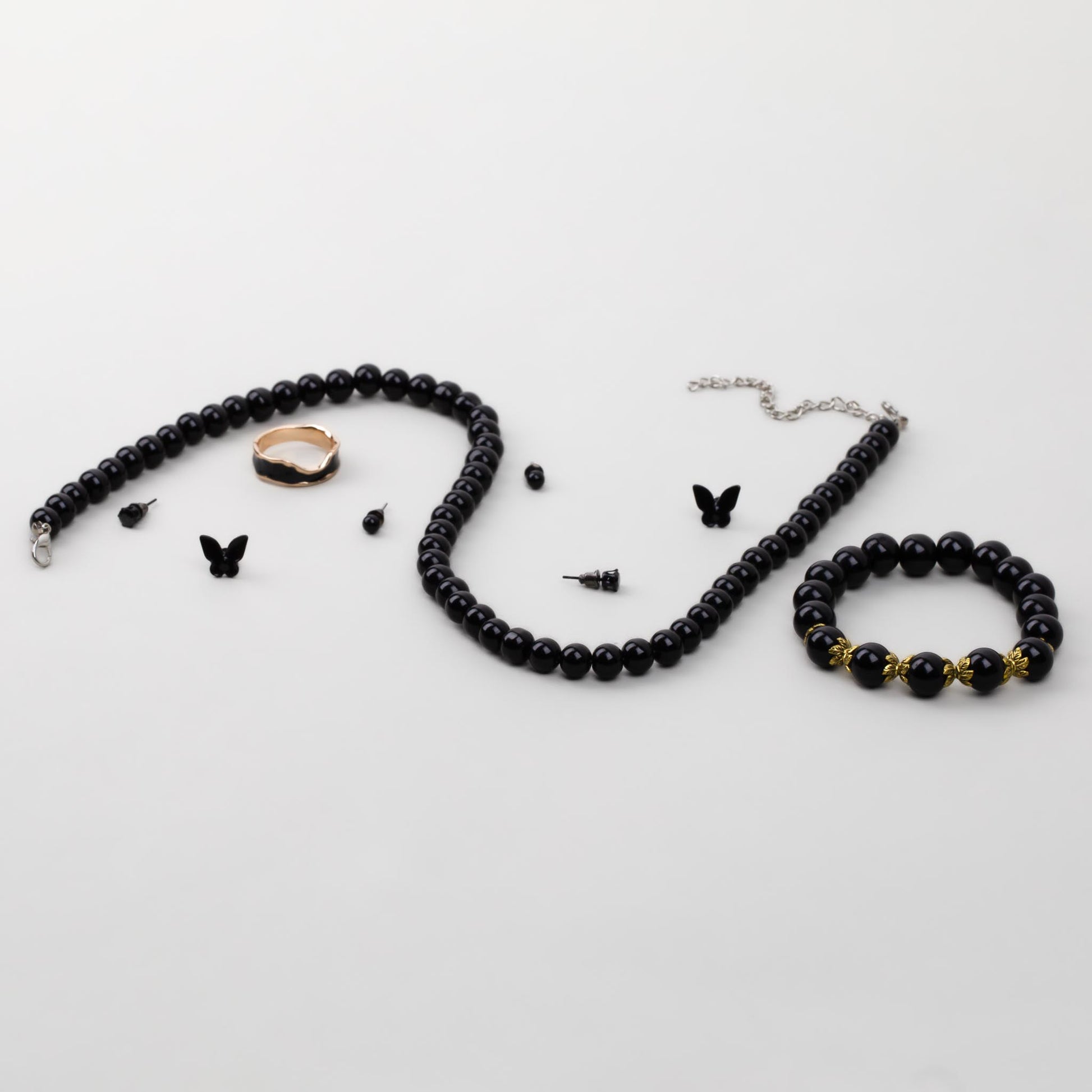 Set cadou cercei, brățară, colier, inel - Minimal Beauty