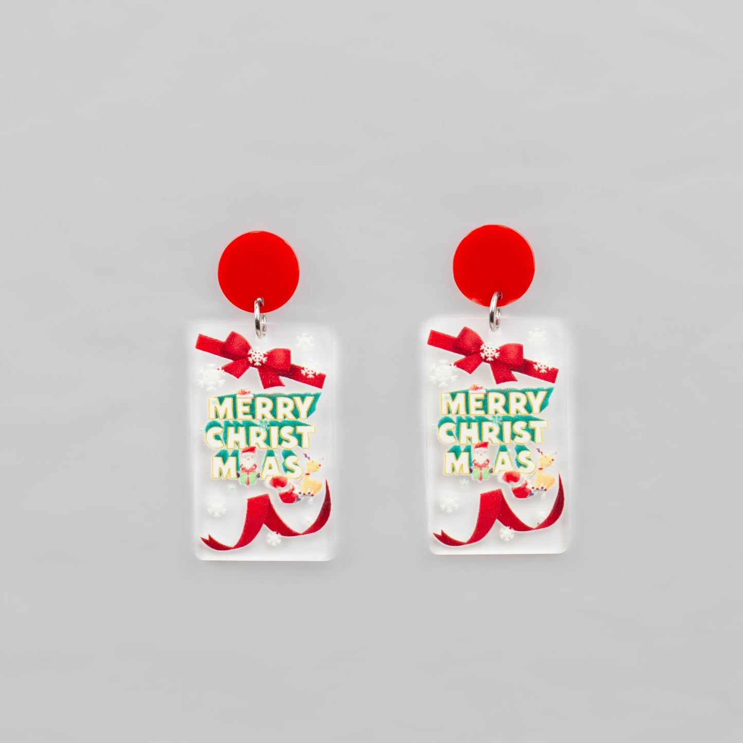 Set cercei cu motive de Crăciun, frosty vibes, 3 perechi