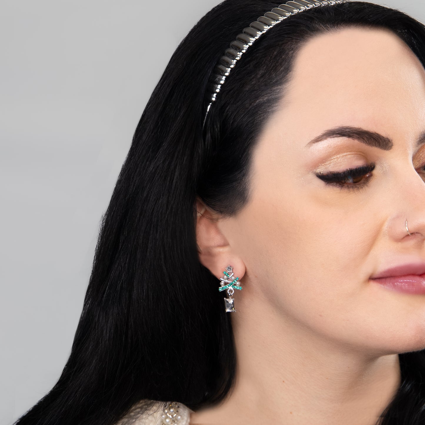 Set cercei cu motive de Crăciun Twinkle Trees, 2 perechi - Festive Duo