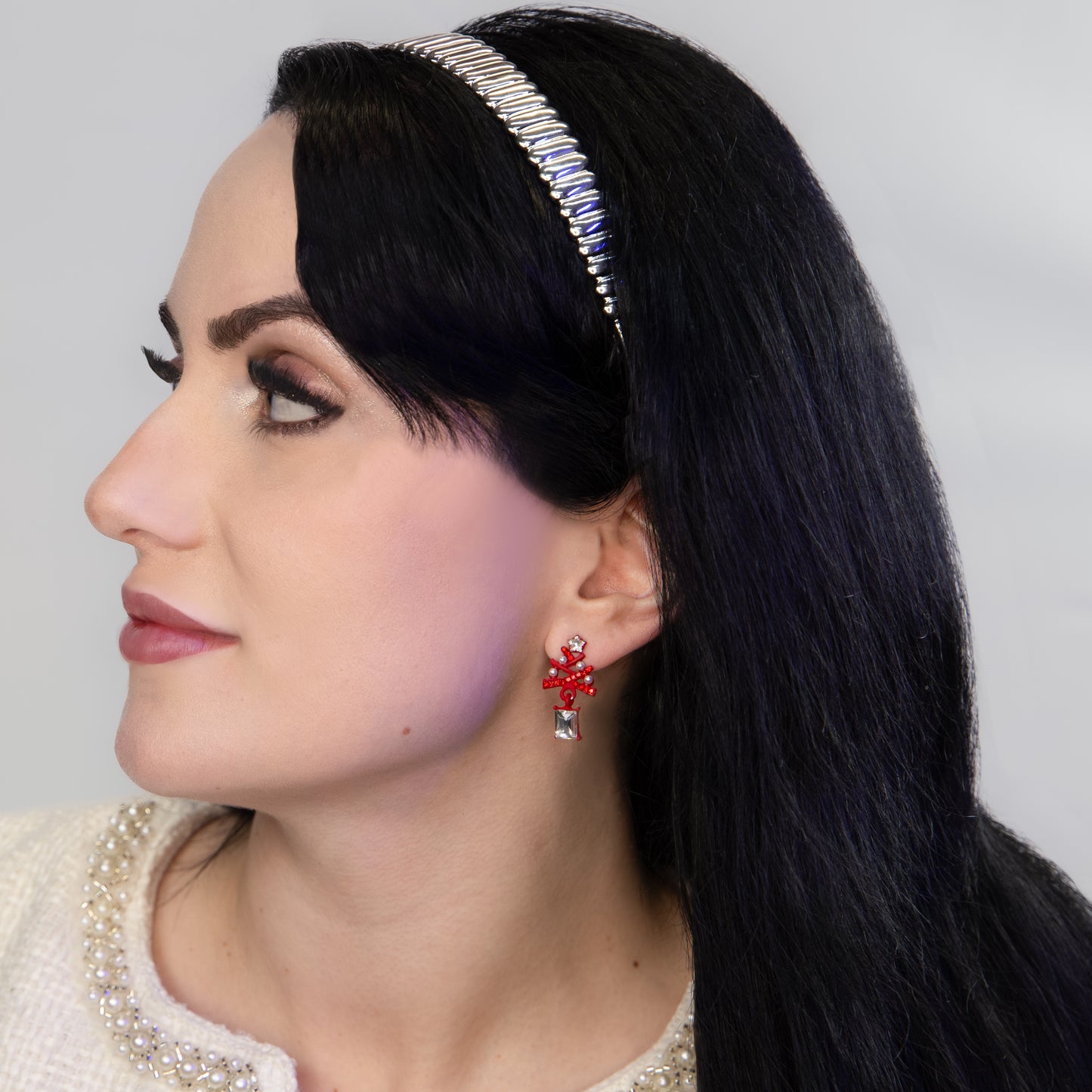 Set cercei cu motive de Crăciun Twinkle Trees, 2 perechi - Festive Duo