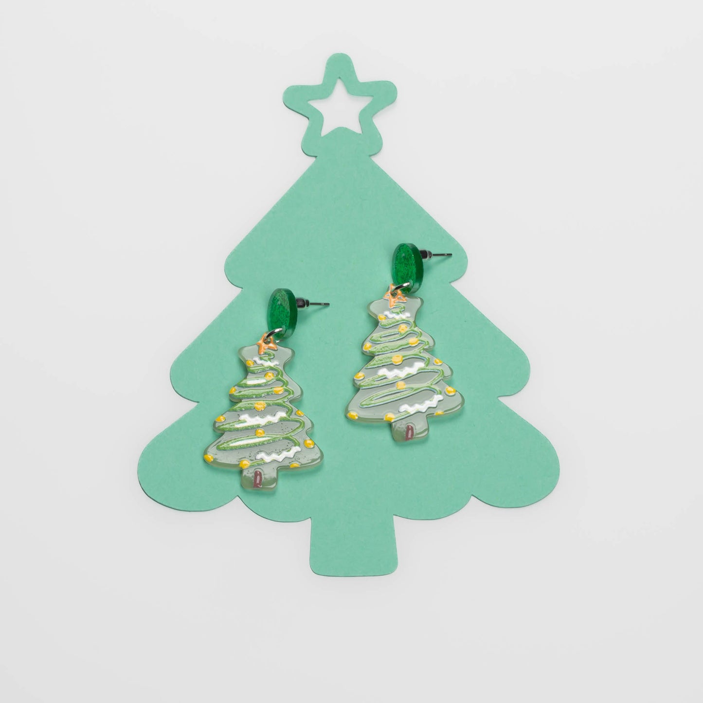 Set cercei cu motive de Crăciun, winter vibes, 3 perechi