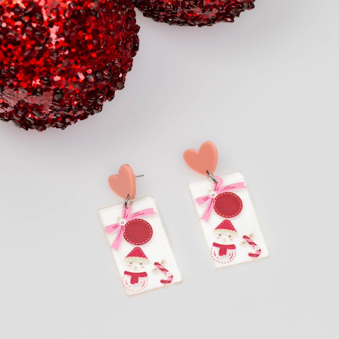 Set cercei cu motive de Crăciun, winter vibes, 3 perechi